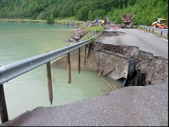 Image of damage to transport infrastructure