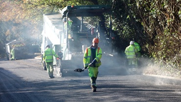 Picture of work on local roads