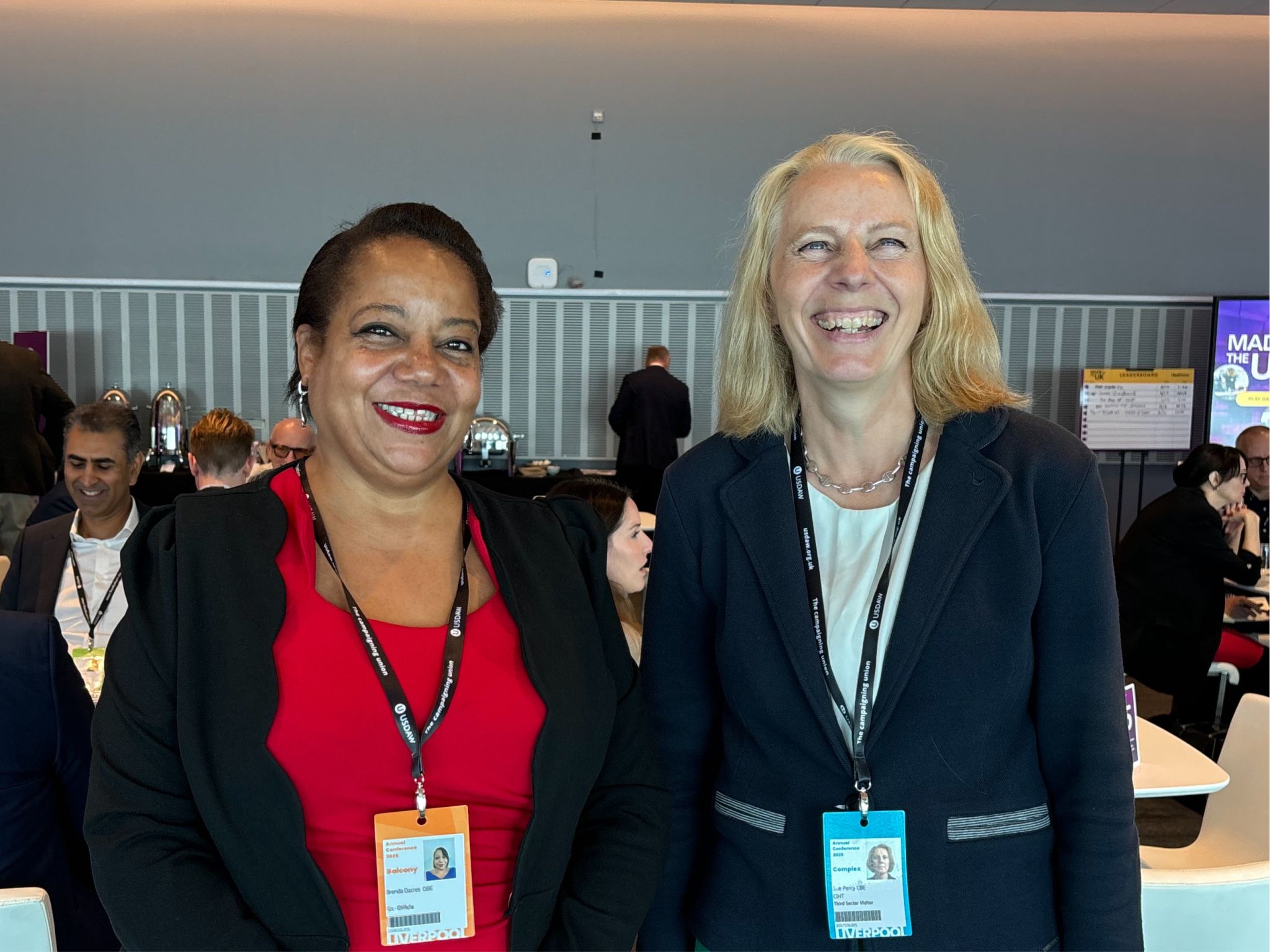 Sue Percy CBE, Chief Executive CIHT and Mayor of Lewisham, Brenda Dacres